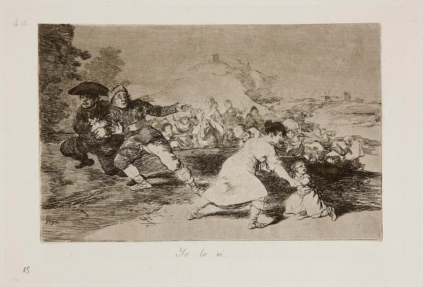 Francisco Goya, Yo lo vi (I Saw It), Disasters of War plate 44, 1863 edition