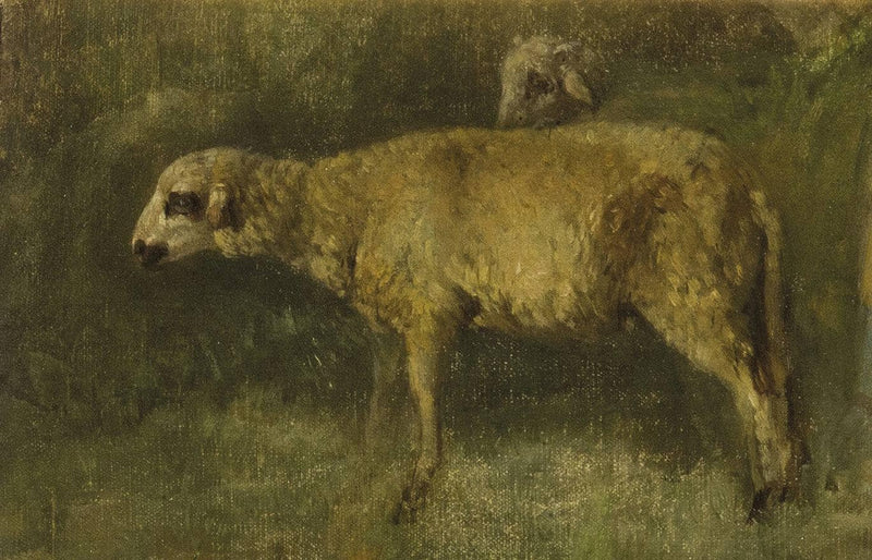 Sheep in the meadow by Filippo Palizzi — Oil Painting Reproduction