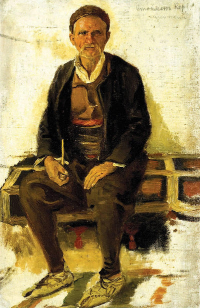 Peasant from Simitli in hallway