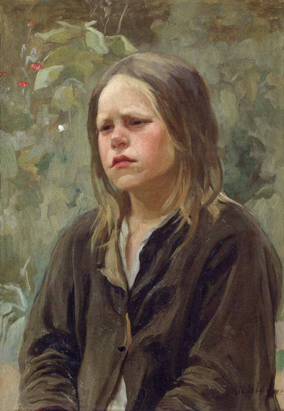 Peasant girl in hallway