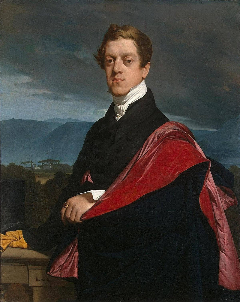 Portrait of Count Nikolay Gouriev by Jean Auguste Dominique Ingres — Oil Painting Reproduction