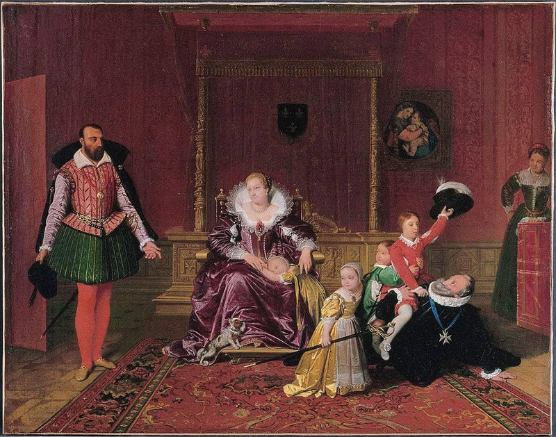 Henry IV Recieving The Ambassador of Spain by Jean Auguste Dominique Ingres — Oil Painting Reproduction