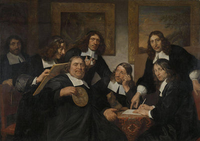 The Governors of the Guild of St Luke, Haarlem, 1675 in kitchen
