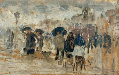 In the rain in modern living room