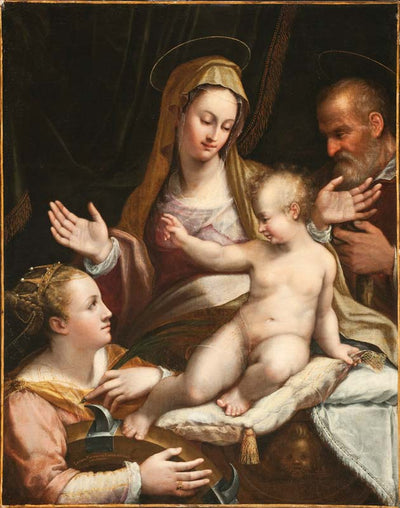 The Holy Family with Saint Catherine of Alexandria in bedroom