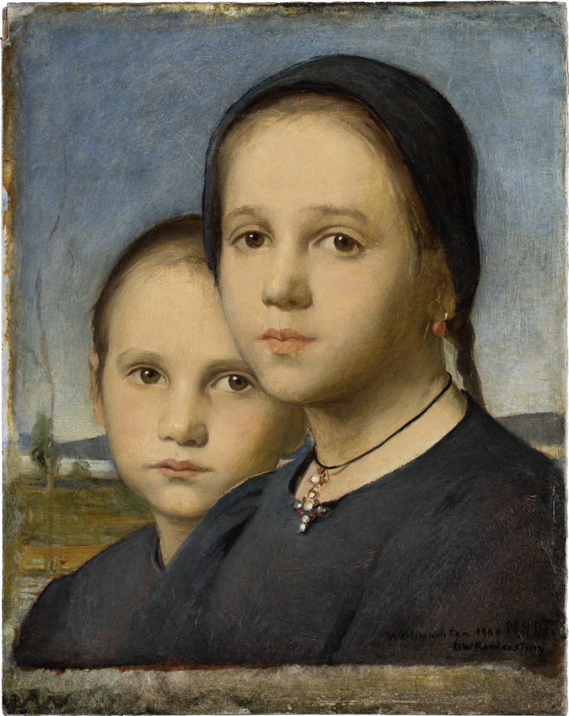 The Sisters by Ottilie Wilhelmine Roederstein — Oil Painting Reproduction