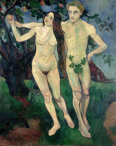 Adam and Eve in entryway