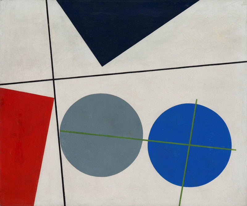 Two Circles, Planes and Crosses by Sophie Taeuber-Arp — Oil Painting Reproduction
