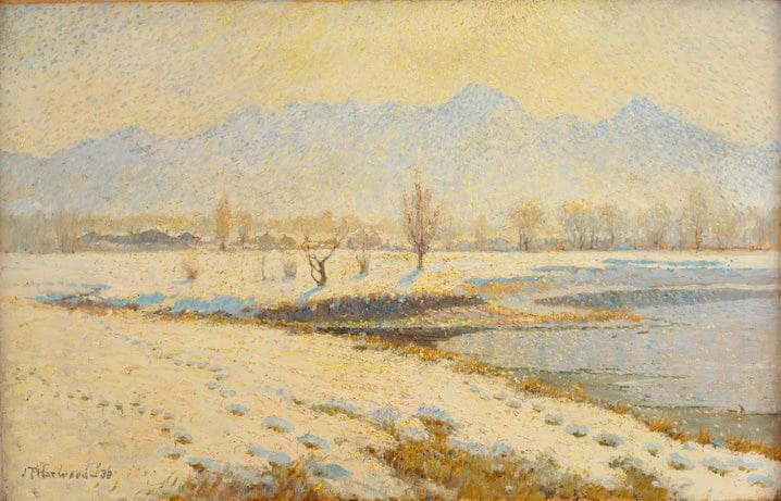 Footsteps in Spring, Liberty Park by James Taylor Harwood — Oil Painting Reproduction