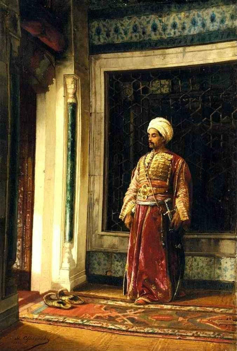 The Turkish Guard by Stanislaw Chlebowski — Oil Painting Reproduction