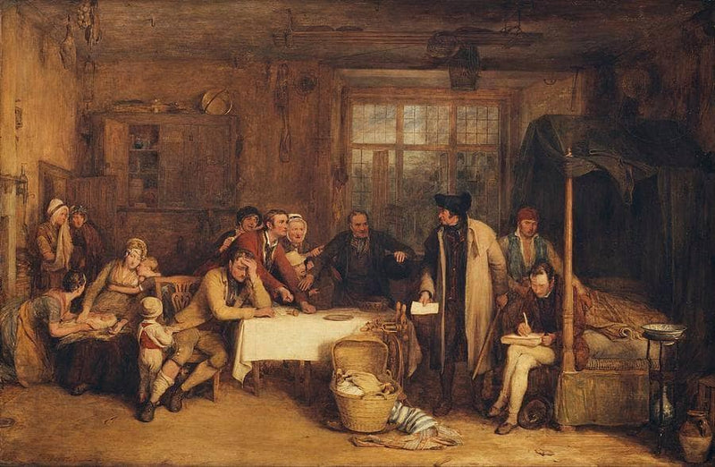 Distraining for Rent by David Wilkie — Oil Painting Reproduction