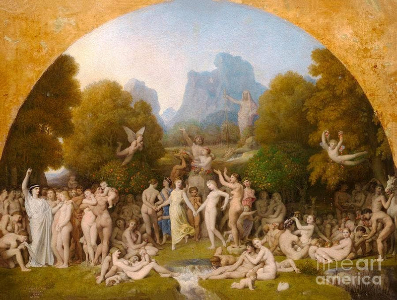 The Golden Age by Jean Auguste Dominique Ingres — Oil Painting Reproduction