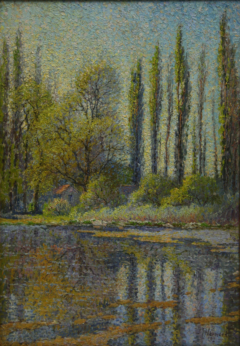 Poplars in Spring by James Taylor Harwood — Oil Painting Reproduction