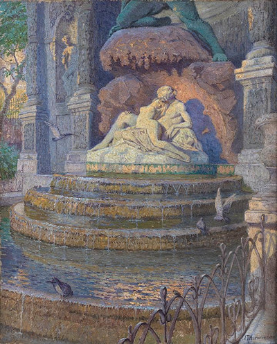 Fountain Medici, Paris in dining room