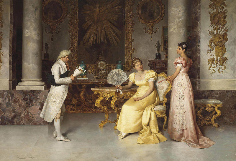 The young suitor by Francesco Beda — Oil Painting Reproduction
