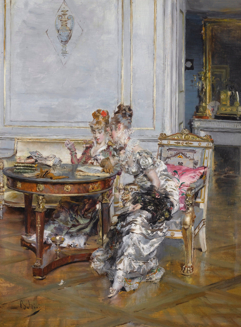 Confidences by Giovanni Boldini — Oil Painting Reproduction