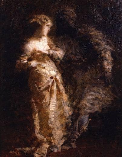 Otello and Desdemona by Francesco Didioni — Oil Painting Reproduction