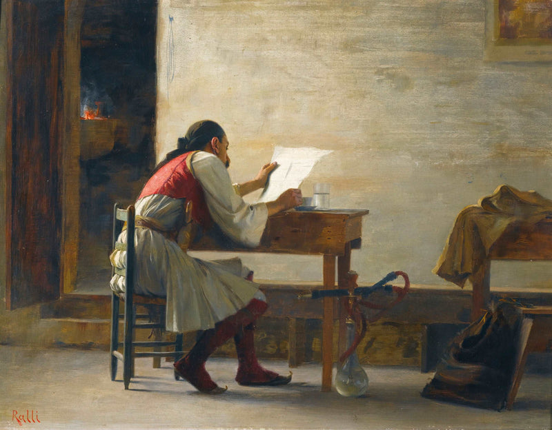 A good read by Théodore Ralli — Oil Painting Reproduction