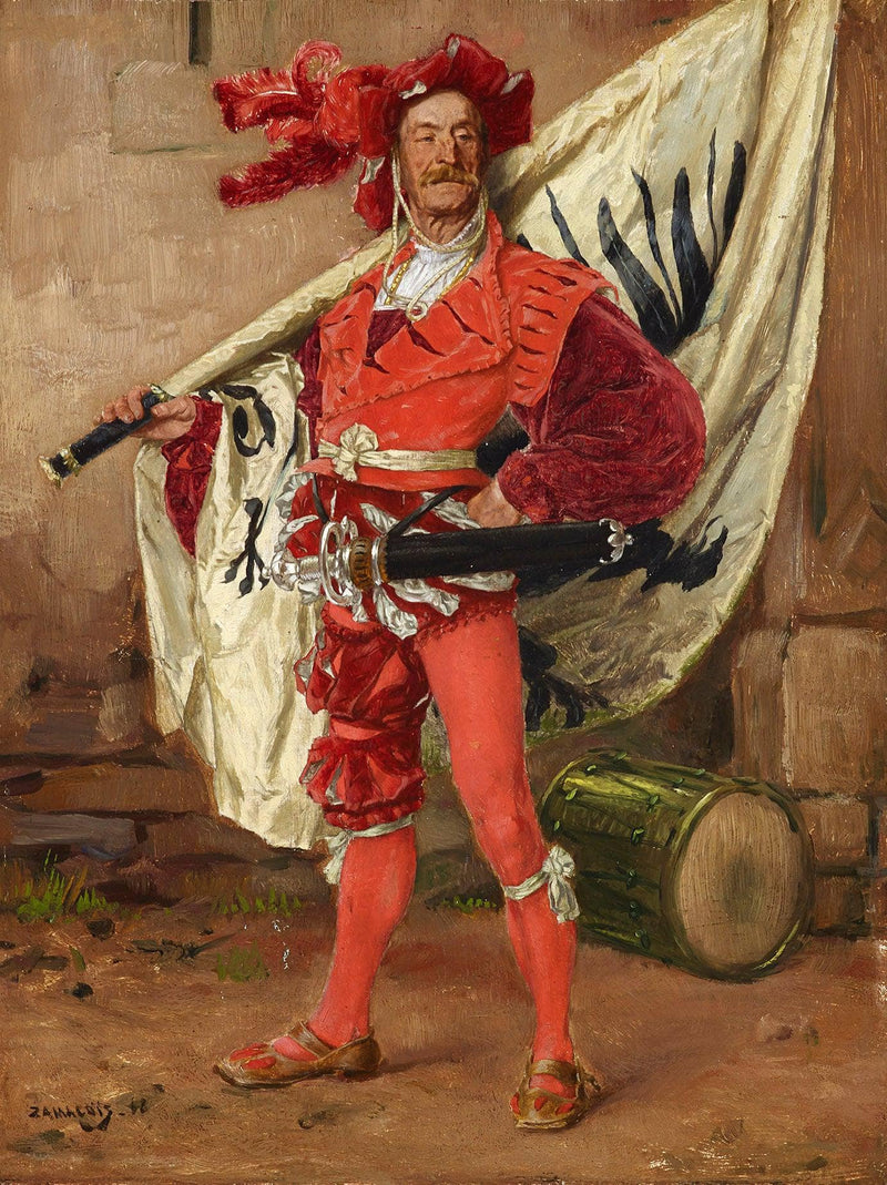 Standard bearer by Eduardo Zamacois — Oil Painting Reproduction