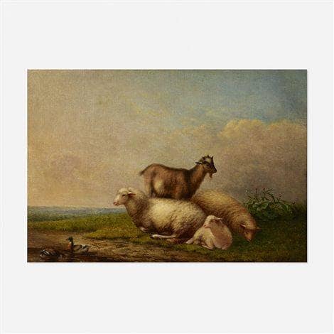 Untitled (Pastoral Scene) by Arthur Fitzwilliam Tait — Oil Painting Reproduction