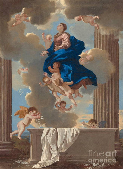 Assumption of the Virgin in master bedroom