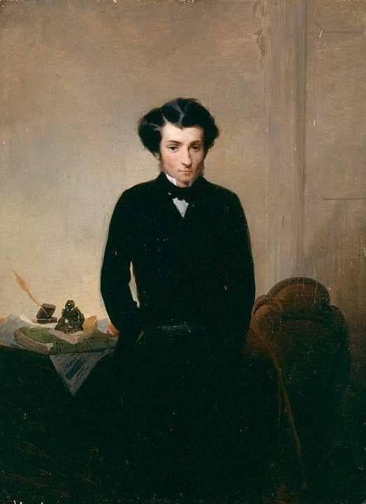 Portrait of Giovan Battista Bottero by Gerolamo Induno — Oil Painting Reproduction