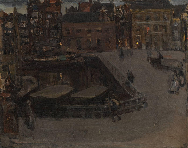 Damrak At Evening by Isaac Israels — Oil Painting Reproduction