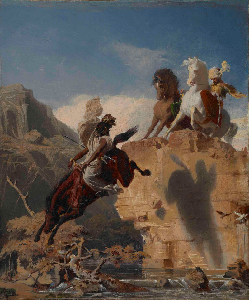 Turkish and Arab Horsemen by Charles Gleyre — Oil Painting Reproduction