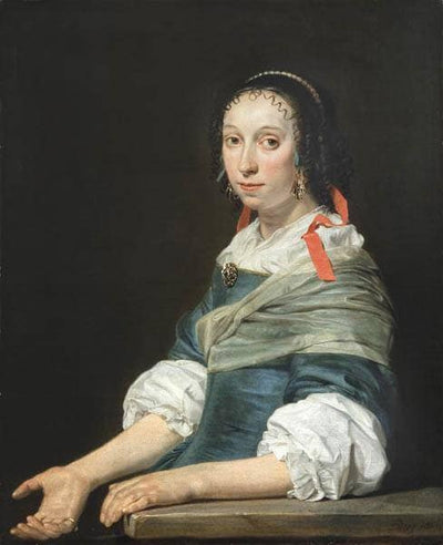Portrait of a young woman in master bedroom