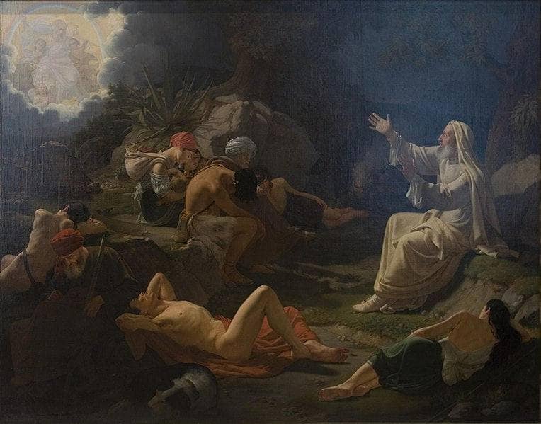 The Vision of the Prophet Ezekiel by Ditlev Blunck — Oil Painting Reproduction