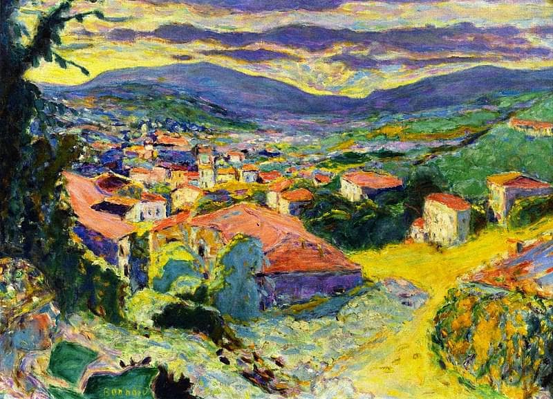 Landscape at Le Cannet by Pierre Bonnard — Oil Painting Reproduction
