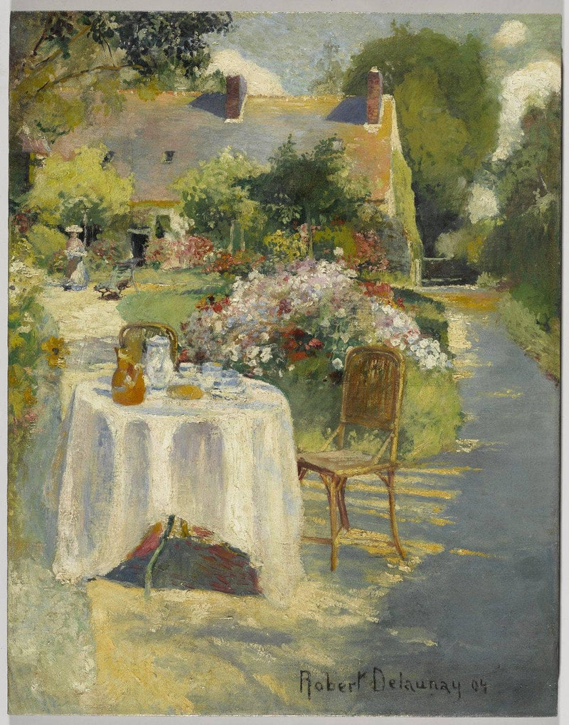 In the Garden by Robert Delaunay — Oil Painting Reproduction