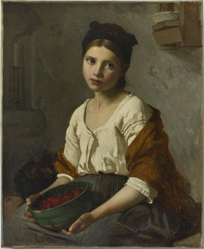 The cherry girl in hallway