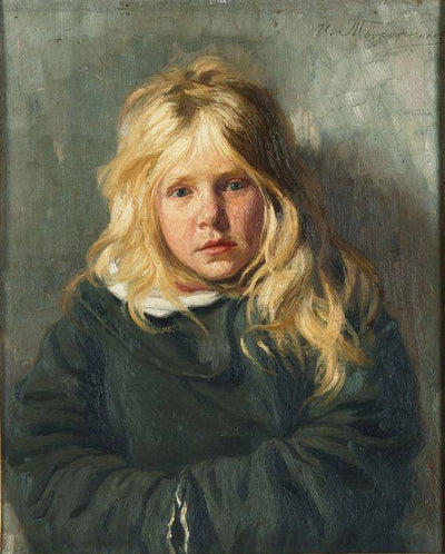 Portrait of a girl (Untitled) in entryway
