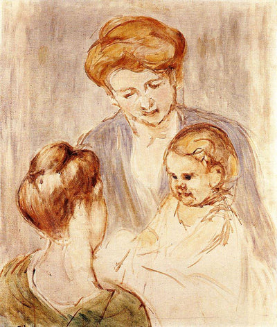 A Baby Smiling at Two Young Women in living room