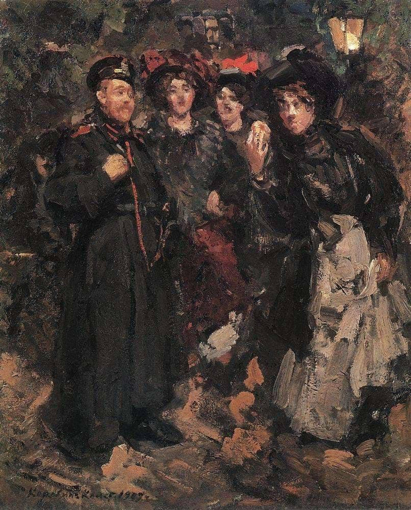 A Boulevard by Konstantin Korovin — Oil Painting Reproduction