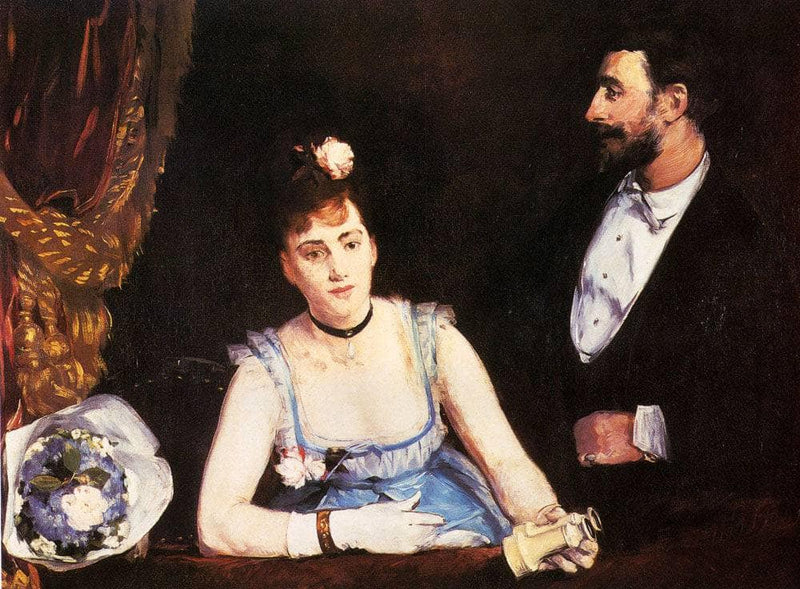 A Box at the Theatre des Italiens by Eva Gonzales — Oil Painting Reproduction