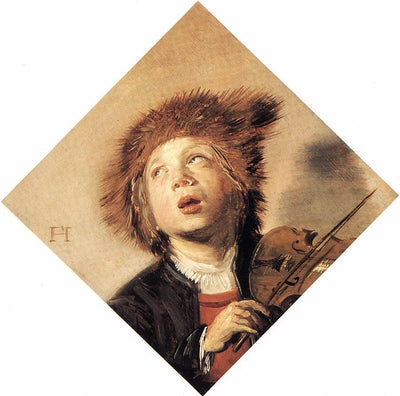A Boy with a Viol in entryway