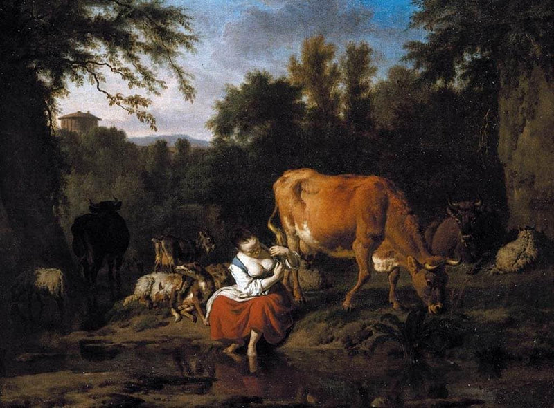 A Classical Landscape by Adriaen van de Velde — Oil Painting Reproduction