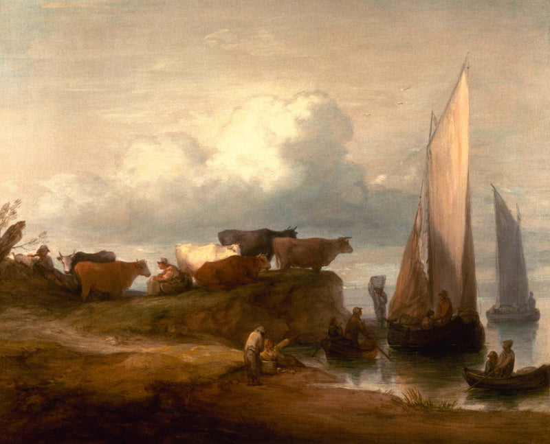 A Coastal Landscape by Thomas Gainsborough — Oil Painting Reproduction