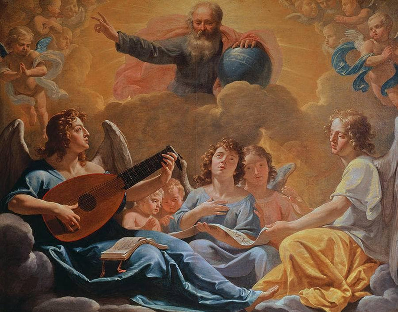 A Concert of Angels by Philippe de Champaigne — Oil Painting Reproduction