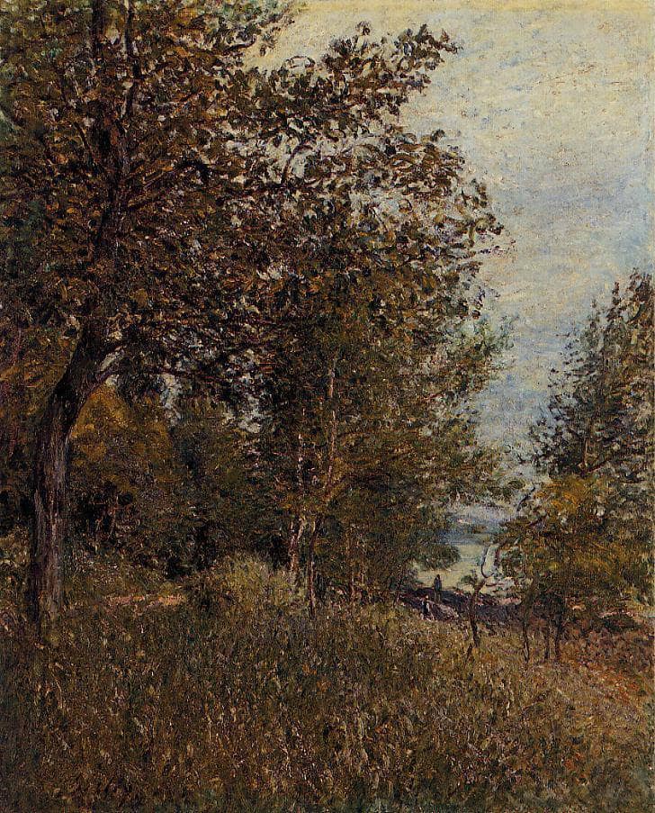 A Corner of the Roches Courtaut Woods, June by Alfred Sisley — Oil Painting Reproduction