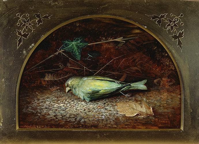 A Dead Linnet by John Atkinson Grimshaw — Oil Painting Reproduction