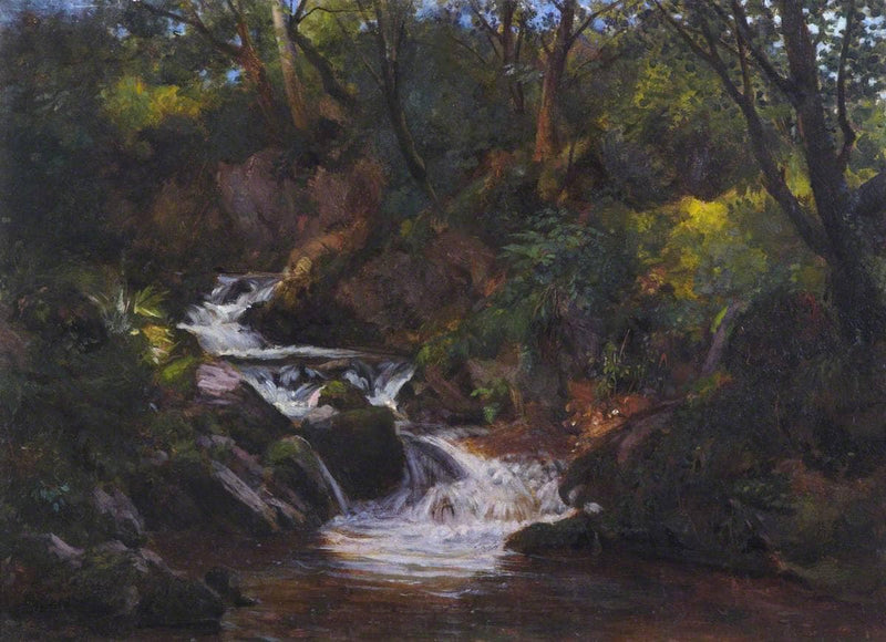 A Derbyshire Brook by Thomas Stuart Smith — Oil Painting Reproduction