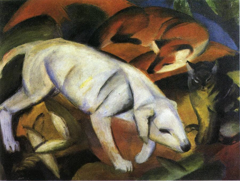 A Dog by Franz Marc — Oil Painting Reproduction