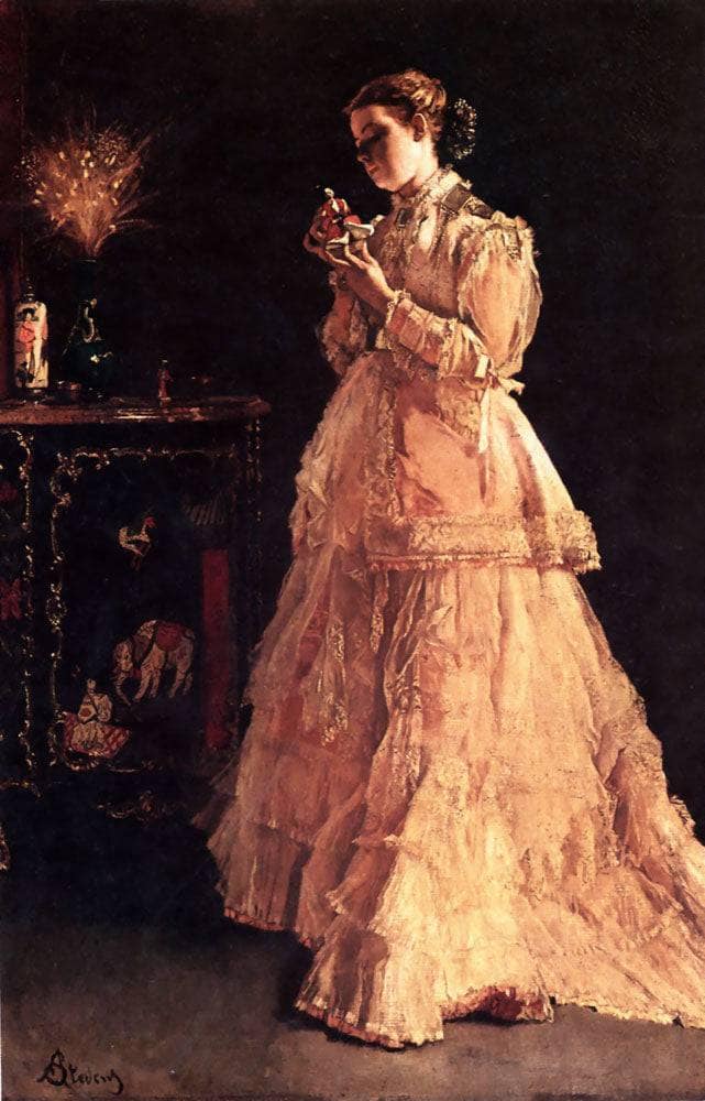A Doll by Alfred Stevens — Oil Painting Reproduction