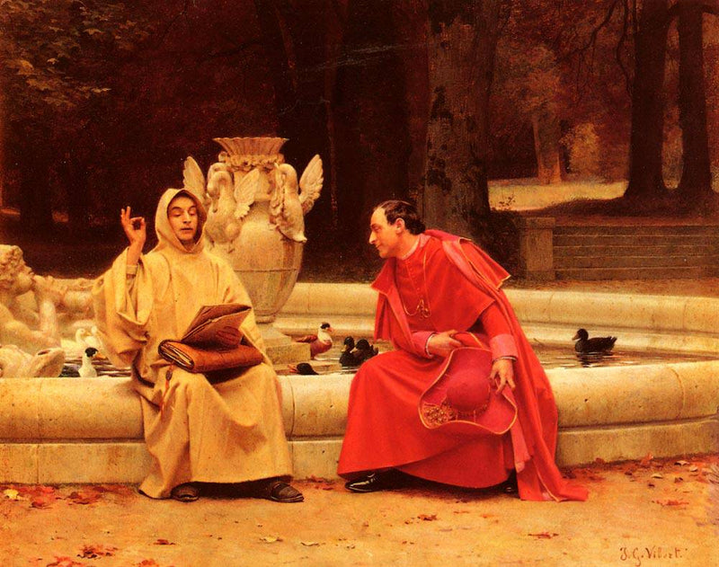 A Fine Point by Jehan Georges Vibert — Oil Painting Reproduction