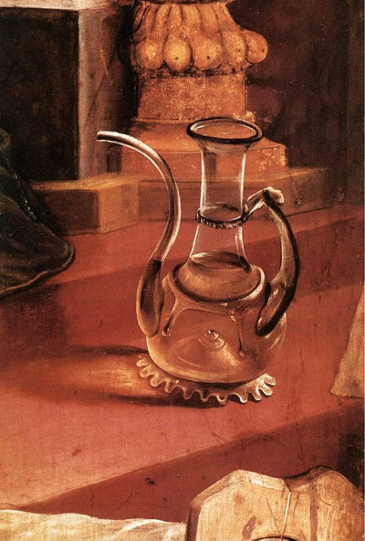 A Glass Jug (detail from the Concert of Angels from the Isenheim Altarpiece) in living room