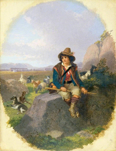 A Goatherd on the Roman Campagna in entryway