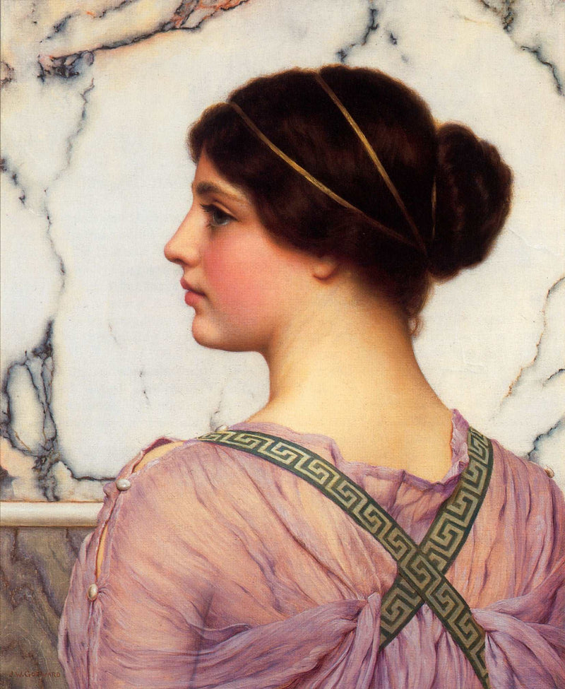 A Grecian Lovely by John William Godward — Oil Painting Reproduction